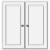 Strasser 01-725 Simplicity 25" Mdf And Plywood Wall Mounted Bathroom Cabinet in Satin White