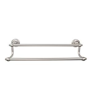 Top Knobs STK11BSN Stratton Bath 32" Wall Mount Double Towel Bar in Brushed Satin Nickel