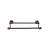 Top Knobs ED7ORBF Edwardian Bath 20 1/2" Wall Mount Rope Backplate Double Towel Bar in Oil Rubbed Bronze