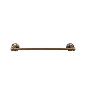 Top Knobs ED6GBZF Edwardian Bath 20 1/2" Wall Mount Rope Backplate Single Towel Bar in German Bronze
