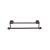 Top Knobs ED7ORBE Edwardian Bath 20 1/2" Wall Mount Ribbon Backplate Double Towel Bar in Oil Rubbed Bronze