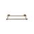 Top Knobs ED9GBZD Edwardian Bath 26 1/2" Wall Mount Plain Backplate Double Towel Bar in German Bronze