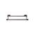 Top Knobs ED9ORBC Edwardian Bath 26 1/2" Wall Mount Oval Backplate Double Towel Bar in Oil Rubbed Bronze