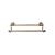 Top Knobs ED11GBZB Edwardian Bath 32 1/2" Wall Mount Hex Backplate Double Towel Bar in German Bronze