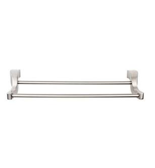 Top Knobs AQ9BSN Aqua Bath 25 1/4" Wall Mount Double Towel Bar in Brushed Satin Nickel