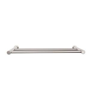 Top Knobs HOP9BSN Hopewell Bath 25 1/2" Wall Mount Double Towel Bar in Brushed Satin Nickel