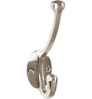 Top Knobs TK1064BSN Bergen 3 3/8" Wall Mount Robe Hook in Brushed Satin Nickel