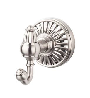 Top Knobs TUSC2BSN Tuscany Bath 3" Wall Mount Double Robe Hook in Brushed Satin Nickel