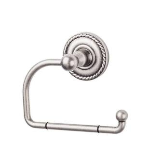 Top Knobs ED4APF Edwardian Bath 4 3/4" Wall Mount Rope Backplate Tissue Paper Holder in Antique Pewter