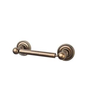 Top Knobs ED3GBZF Edwardian Bath 9 3/8" Wall Mount Rope Backplate Tissue Paper Holder in German Bronze