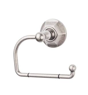 Top Knobs ED4APB Edwardian Bath 4 3/4" Wall Mount Hex Backplate Tissue Paper Holder in Antique Pewter