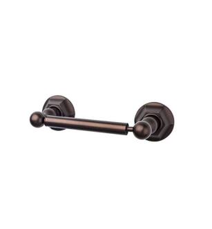 Top Knobs ED3ORBB Edwardian Bath 9 3/8" Wall Mount Hex Backplate Tissue Paper Holder in Oil Rubbed Bronze