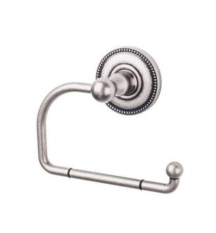 Top Knobs ED4APA Edwardian Bath 4 3/4" Wall Mount Beaded Backplate Tissue Paper Holder in Antique Pewter
