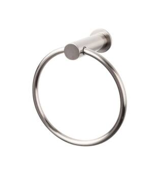 Top Knobs HOP5BSN Hopewell Bath 6 3/8" Wall Mount Towel Ring in Brushed Satin Nickel