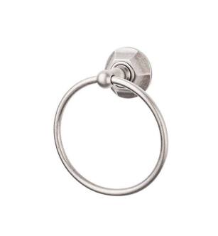Top Knobs ED5APB Edwardian Bath 7" Wall Mount Hex Backplate Towel Ring in Antique Pewter
