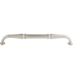 Top Knobs TK346BSN Chareau 12" Center to Center Zinc Alloy Chalet Appliance Cabinet Pull in Brushed Satin Nickel