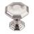 Top Knobs TK340BSN Chareau 1 1/8" Zinc Alloy Geometric Shaped Chalet Cabinet Knob in Brushed Satin Nickel