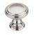 Top Knobs TK321BSN Chareau 1 1/2" Zinc Alloy Mushroom Shaped Reeded Cabinet Knob in Brushed Satin Nickel