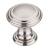 Top Knobs TK320BSN Chareau 1 1/4" Zinc Alloy Mushroom Shaped Reeded Cabinet Knob in Brushed Satin Nickel