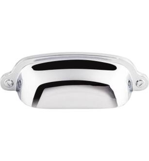Top Knobs M1911 Dakota 2 5/8" Center to Center Zinc Alloy Cup Cabinet Pull in Polished Chrome