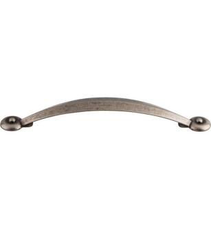 Top Knobs M1241 Dakota 5 1/8" Center to Center Zinc Alloy Angle Cabinet Pull in Pewter Antique