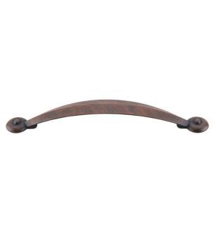 Top Knobs M1240 Dakota 5 1/8" Center to Center Zinc Alloy Angle Cabinet Pull in Patina Rouge