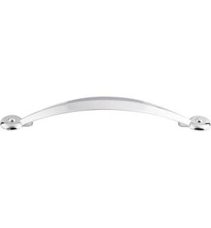 Top Knobs M1907 Dakota 5 1/8" Center to Center Zinc Alloy Angle Cabinet Pull in Polished Chrome