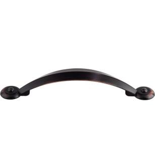 Top Knobs M1661 Dakota 3 3/4" Center to Center Zinc Alloy Angle Cabinet Pull in Tuscan Bronze