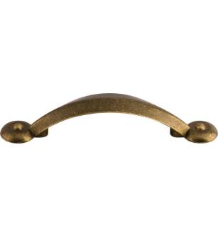 Top Knobs M1731 Dakota 3" Center to Center Zinc Alloy Angle Cabinet Pull in German Bronze