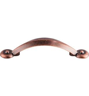 Top Knobs M1724 Dakota 3" Center to Center Zinc Alloy Angle Cabinet Pull in Antique Copper