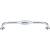 Top Knobs TK233PC Chareau 8 7/8" Center to Center Zinc Alloy D-Shaped Cabinet Pull in Polished Chrome