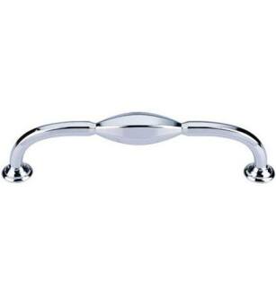Top Knobs TK232PC Chareau 5 1/8" Center to Center Zinc Alloy D-Shaped Cabinet Pull in Polished Chrome