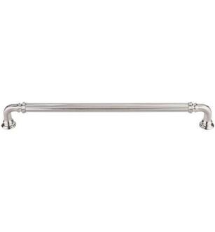 Top Knobs TK325BSN Chareau 9" Center to Center Zinc Alloy Reeded Cabinet Pull in Brushed Satin Nickel
