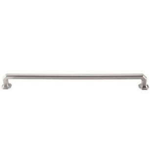 Top Knobs TK291BSN Chareau 12" Center to Center Zinc Alloy Emerald Cabinet Pull in Brushed Satin Nickel