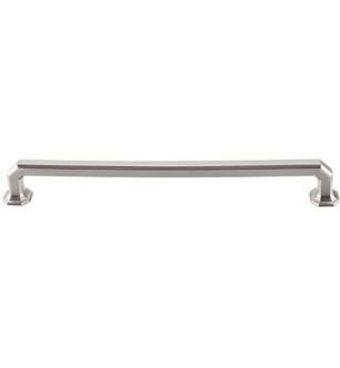 Top Knobs TK290BSN Chareau 9" Center to Center Zinc Alloy Emerald Cabinet Pull in Brushed Satin Nickel