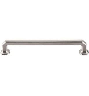 Top Knobs TK289BSN Chareau 7" Center to Center Zinc Alloy Emerald Cabinet Pull in Brushed Satin Nickel
