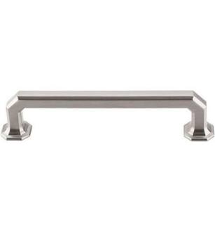 Top Knobs TK288BSN Chareau 5" Center to Center Zinc Alloy Emerald Cabinet Pull in Brushed Satin Nickel