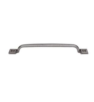 Top Knobs M1824 Britannia 8" Center to Center Cast Iron Square Inset Cabinet Pull in Cast Iron