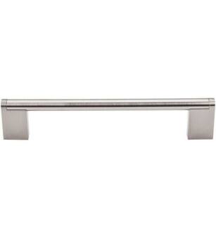 Top Knobs M1043 Bar Pulls 6 3/8" Center to Center Steel Princetonian Bar Cabinet Pull in Brushed Satin Nickel