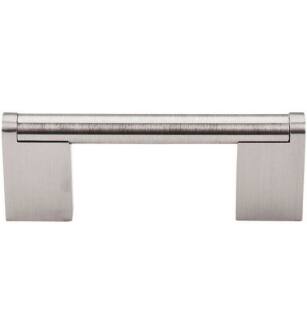 Top Knobs M1040 Bar Pulls 3" Center to Center Steel Princetonian Bar Cabinet Pull in Brushed Satin Nickel