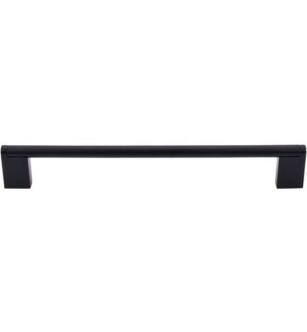Top Knobs M1058 Bar Pulls 8 7/8" Center to Center Steel Princetonian Bar Cabinet Pull in Flat Black