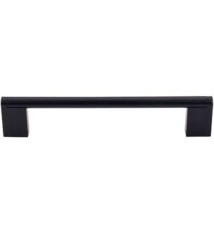 Top Knobs M1057 Bar Pulls 6 3/8" Center to Center Steel Princetonian Bar Cabinet Pull in Flat Black