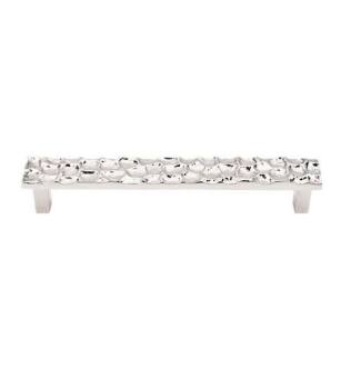Top Knobs TK306PN Cobblestone 6 3/8" Center to Center Brass Cabinet Pull in Polished Nickel