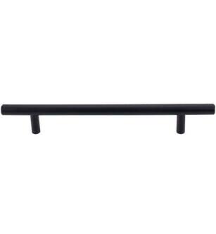 Top Knobs M990 Bar Pulls 6 3/8" Center to Center Steel Hopewell Bar Cabinet Pull in Flat Black
