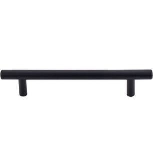 Top Knobs M989 Bar Pulls 5 1/8" Center to Center Steel Hopewell Bar Cabinet Pull in Flat Black