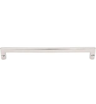 Top Knobs M1986 Aspen II 18" Center to Center Cast Bronze Flat Sided Cabinet Pull in Polished Nickel