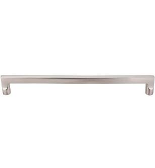 Top Knobs M1984 Aspen II 18" Center to Center Cast Bronze Flat Sided Cabinet Pull in Brushed Satin Nickel