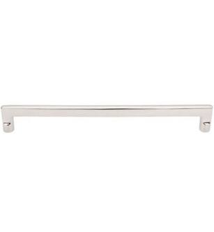 Top Knobs M1983 Aspen II 12" Center to Center Cast Bronze Flat Sided Cabinet Pull in Polished Nickel