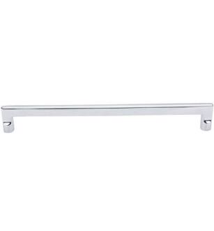 Top Knobs M1982 Aspen II 12" Center to Center Cast Bronze Flat Sided Cabinet Pull in Polished Chrome