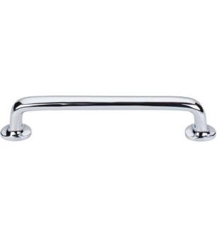 Top Knobs M1991 Aspen II 6" Center to Center Cast Bronze Rounded Cabinet Pull in Polished Chrome